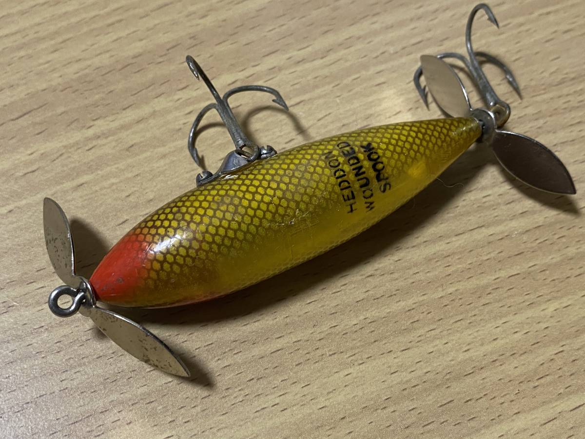 超希少 最初期プレスアイ old heddon wounded spook オールド ヘドン