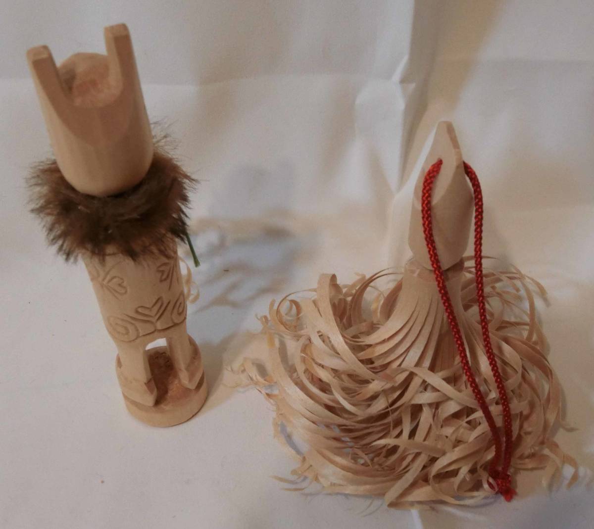 セワポロロ セワ 2体セット アイヌ 木彫り 民芸品 郷土玩具 御守り