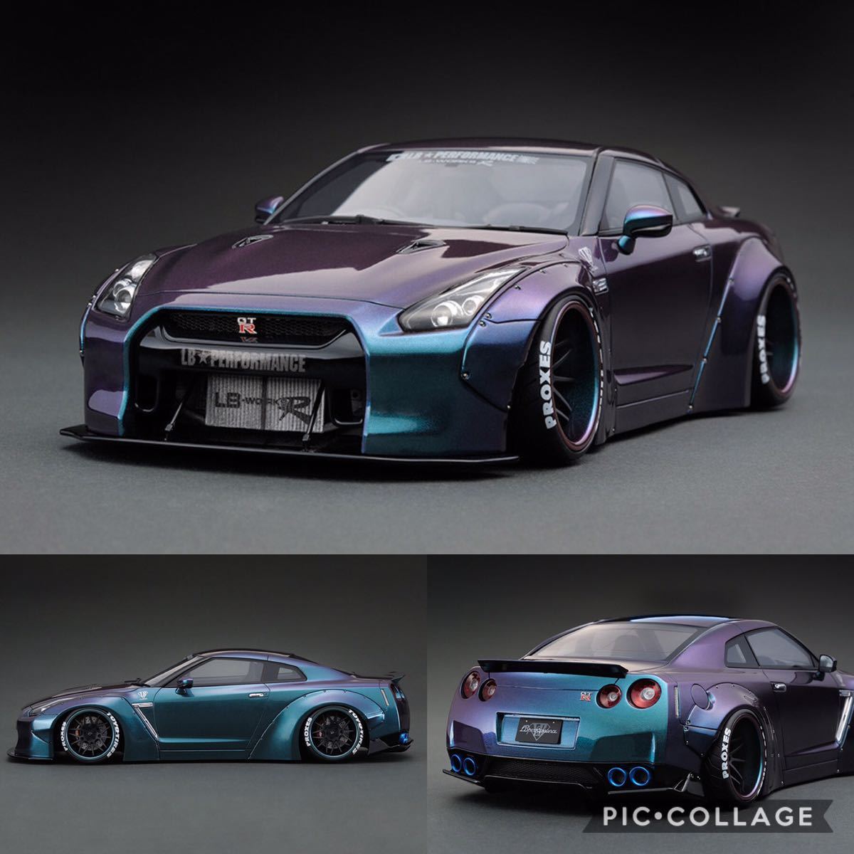 ignitionmodel IG1033 1/18 LB-WORKS GT-R(R35) Metalic Purple/Green
