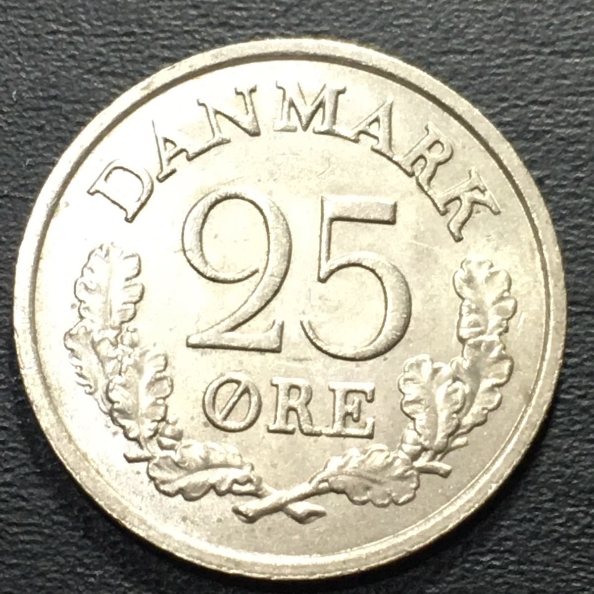 V118 古銭外国銭 デンマーク フレゼリク9世国王時代の25オーレコイン 1961年 の落札情報詳細 ヤフオク落札価格情報 オークフリー スマートフォン版
