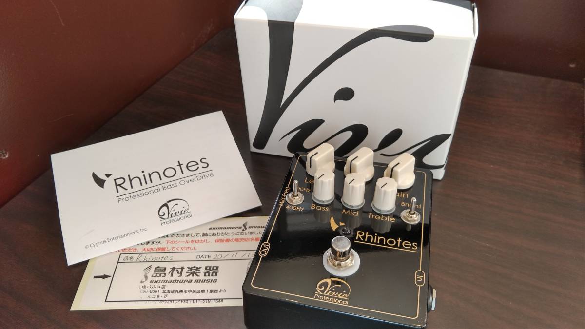 Vivie Rhinotes ベース オーバードライブ 生産終了品 Vivie（ビビー