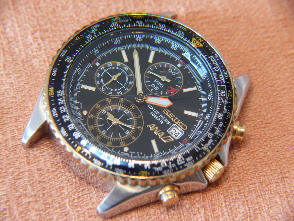 ♪SEIKO セイコー ANAコラボモデル 7T92-0CF0 パイロットクロノグラフ