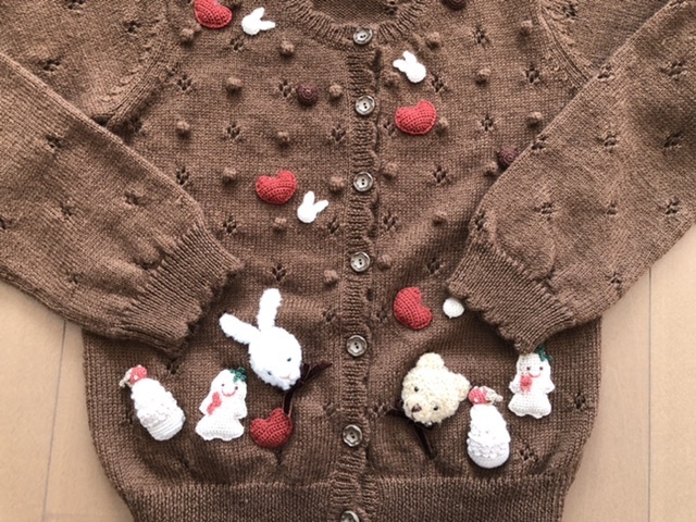 ピンクハウス、カーディガン （ピンクハウス カーディガン 綿ニット  