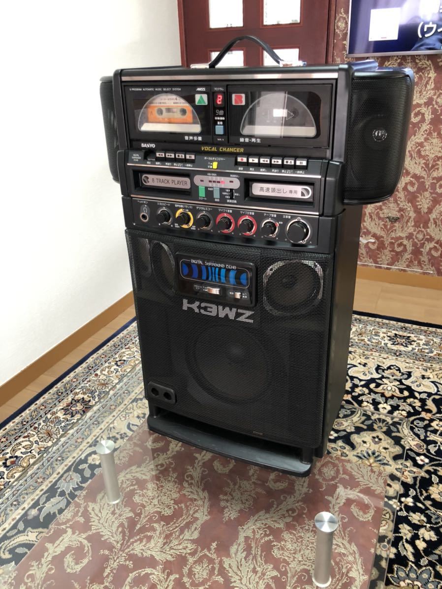 【SANYO】PAT-K3WZ 8トラック デッキ　カラオケ機器 □SANYO 8トラック8TRACK 家庭用カラオケ テープ デッキ サラウンド