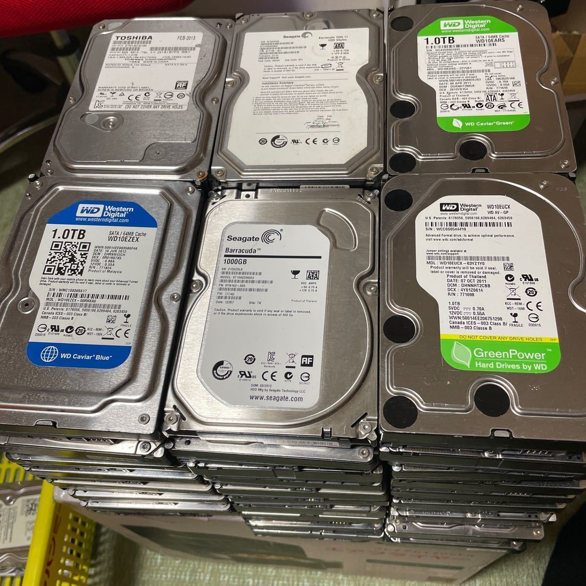 動作ジャンク注意品 10台セット Pc用 3 5インチ内蔵ハードディスク 1tb 1000gb Sata 接続 Crystaldiskinfo に て注意品 12 の落札情報詳細 ヤフオク落札価格情報 オークフリー スマートフォン版