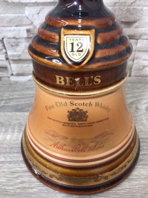 新品】（12740）BELL'S 12YEARS OLD ベル 12年 陶器ボトル 750ml 43
