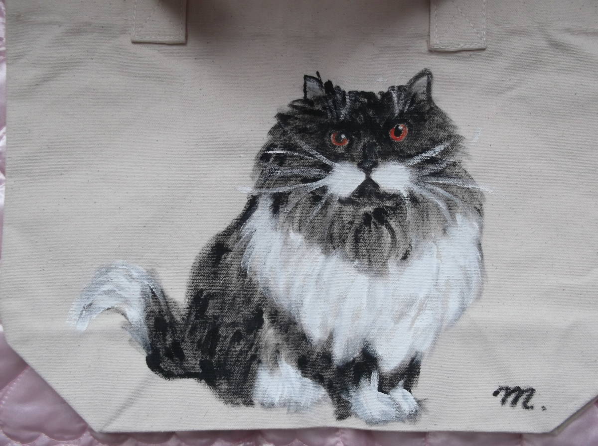 新品 手描きイラスト猫 送料込 猫のトートバック 既成のトート 手描きイラスト 猫イラスト 手作り作品展購入品 の落札情報詳細 ヤフオク落札価格情報 オークフリー スマートフォン版