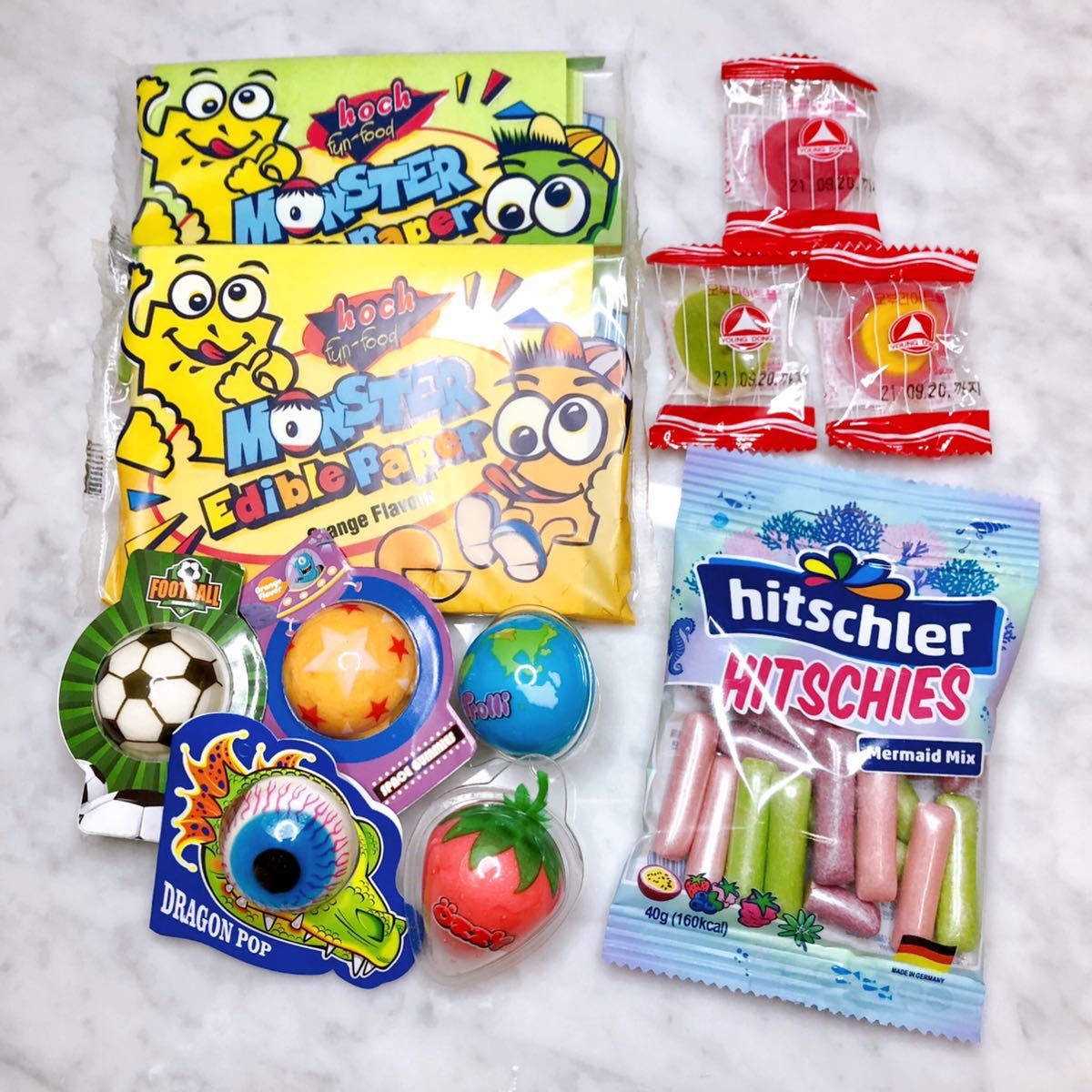 新品 食べられる紙 地球グミ 目玉グミ 宇宙ゼリー サッカーボールゼリー ヒッチーズ 他 の落札情報詳細 ヤフオク落札価格情報 オークフリー スマートフォン版