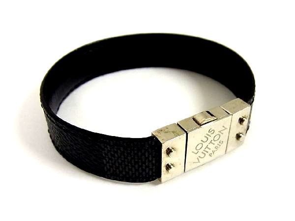 1円 美品 Louis Vuitton ルイヴィトン M6606e ダミエ ブラスレ チェックイット ブレスレット バングル メンズ ブラック系 L4593xf の落札情報詳細 ヤフオク落札価格情報 オークフリー