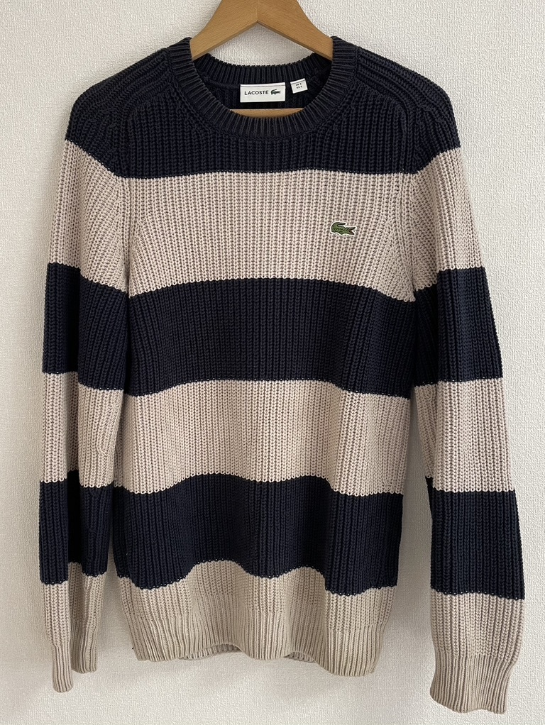 ラコステ カラーブロック コットンブレンド セーター メンズ ニット 3 S M Lacoste Ah92 の落札情報詳細 ヤフオク落札価格情報 オークフリー スマートフォン版