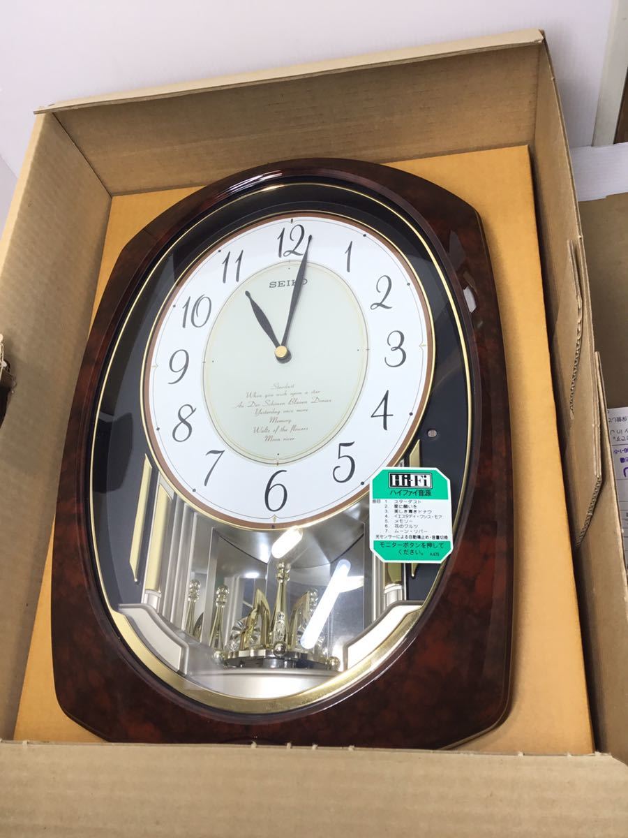 K-2.2] 外観良好♪ SEIKO セイコー 掛け時計 HI-Fi ハイファイ音源