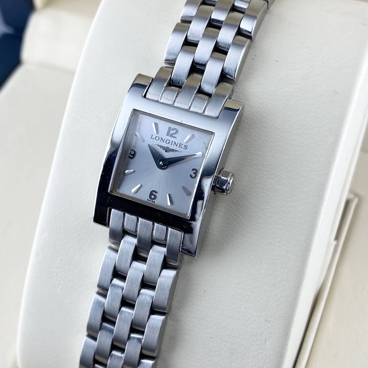 稼動品 LONGINES ロンジン スクエア シルバー 腕時計 誓う