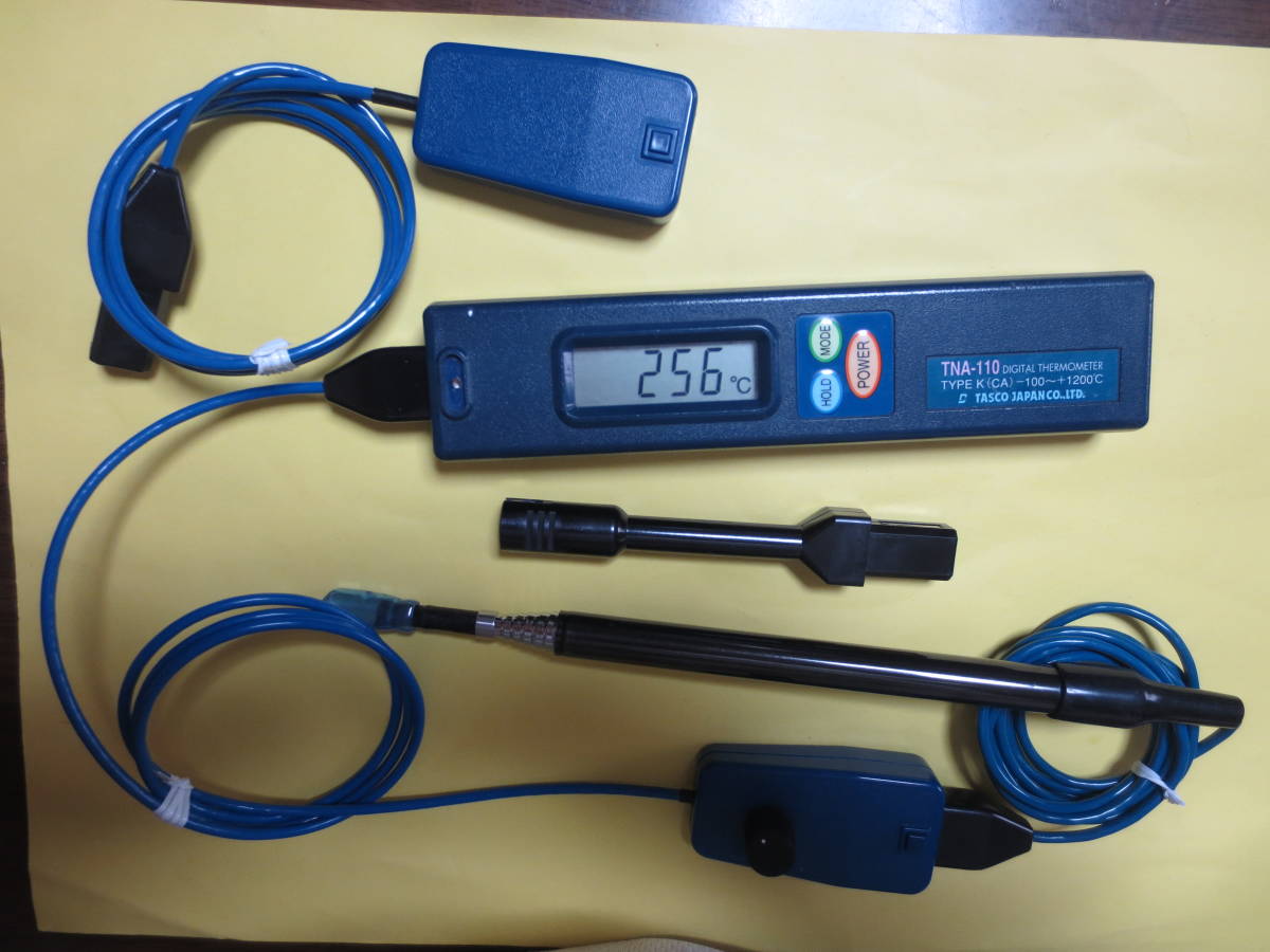 TASCO デジタル温度計 TNA-110 中古 延長用補償導線ダイヤル付きの落札 
