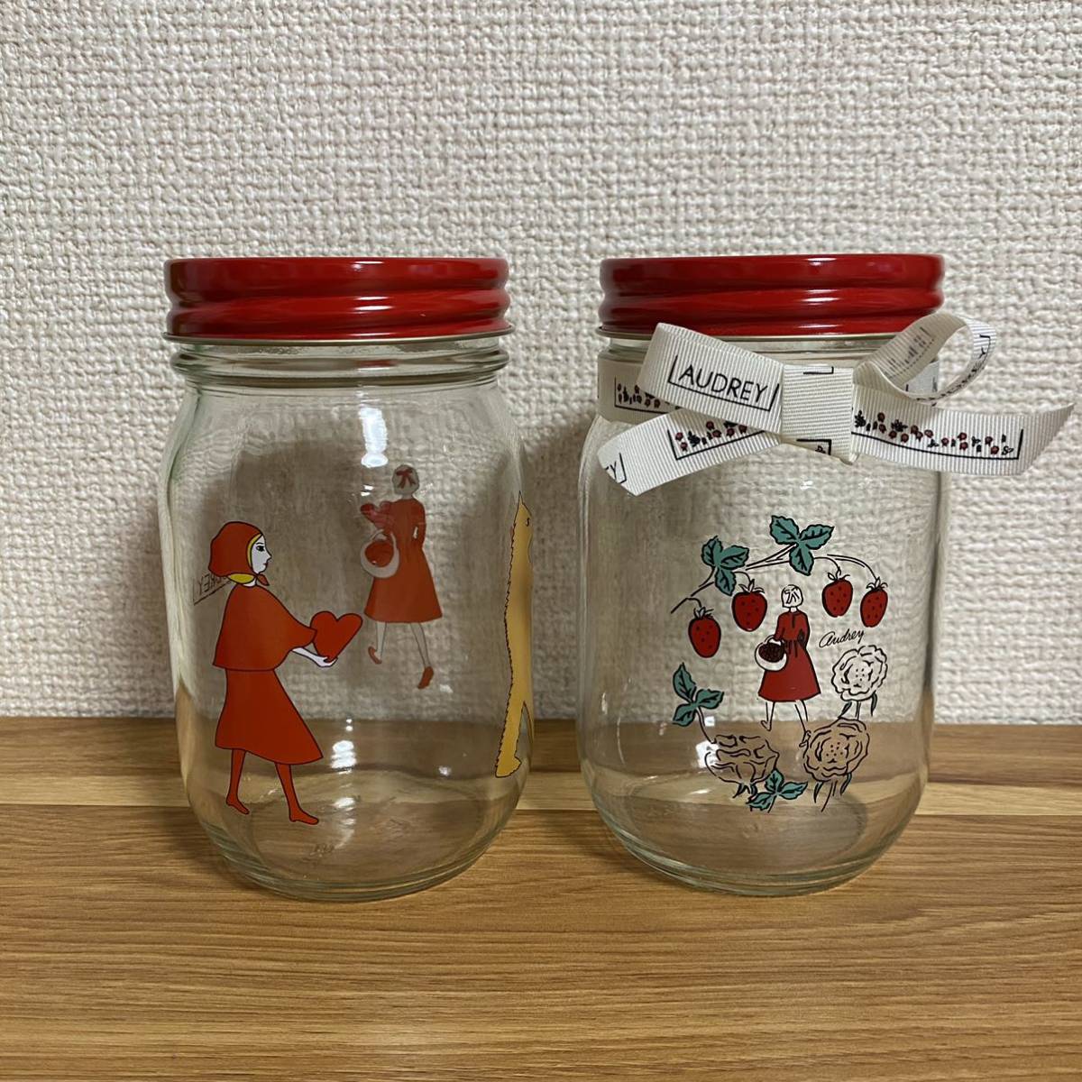 オードリー  ２点セット　ドリンクボトル＆キャニスターポット オードリー 2点セット ドリンクボトル＆キャニスターポット