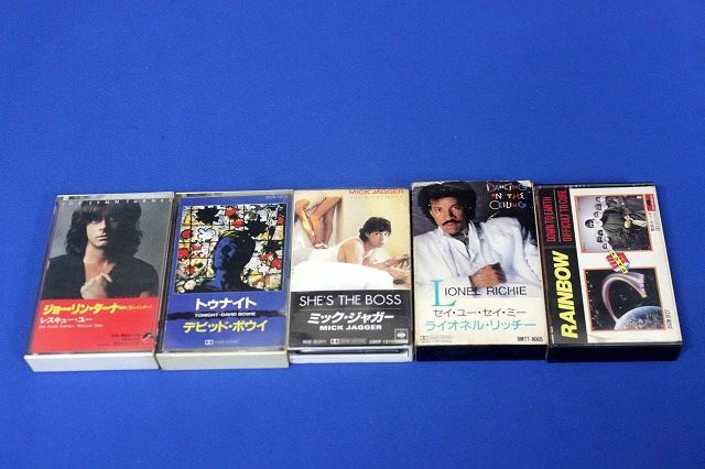 ミックジャガー デビッドボウイ ライオネルリッチー レインボー他 カセットテープ 5本セット 美品 送料360円 の落札情報詳細 ヤフオク落札価格情報 オークフリー スマートフォン版