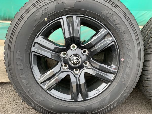 新車外し バリ溝☆トヨタ 新型ハイラックスZ 純正ホイールとタイヤ4本 