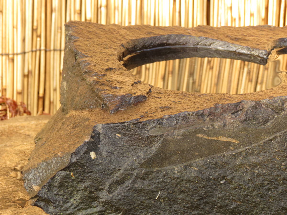 石橋　長さ61cm　重量13㎏　橋　庭石　九州産天然石 石橋 長さ61cm 重量13.5㎏ 橋 庭石 九州産天然石