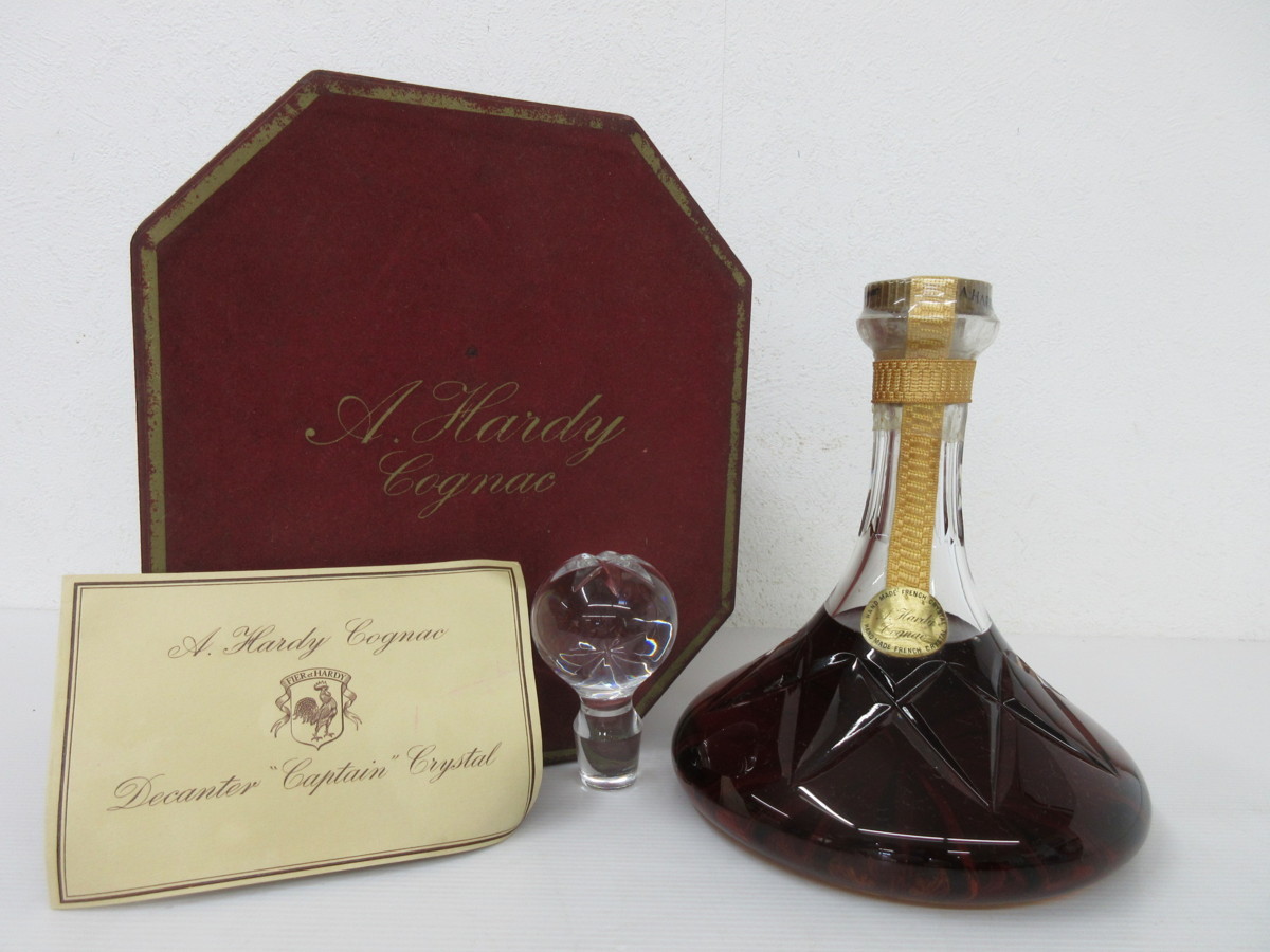 A.HARDY ハーディー クリスタル デキャンタ ブランデー替え栓付き