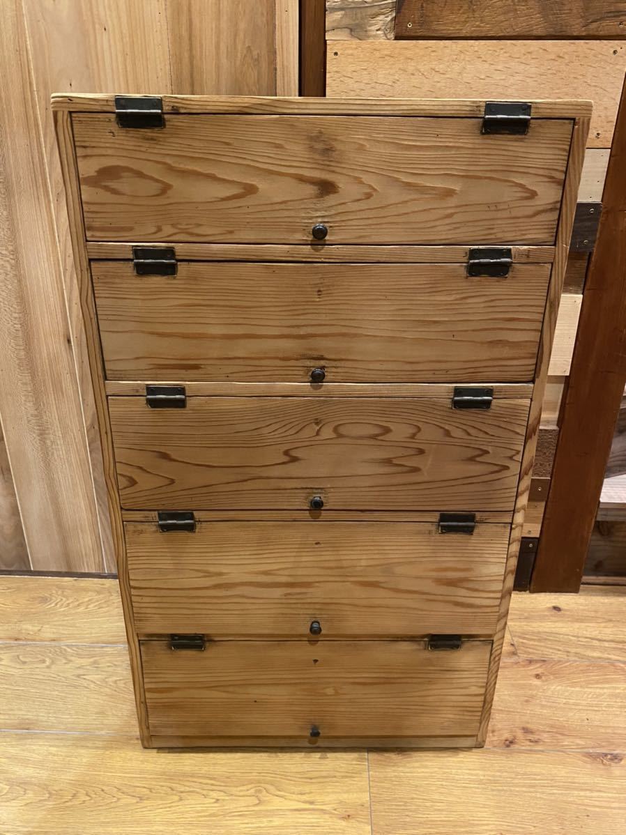 シューズボックス 下駄箱 靴箱 昭和 レトロ アンティークヴィンテージ 収納棚 時代箪笥 箪笥 の落札情報詳細 ヤフオク落札価格情報 オークフリー スマートフォン版