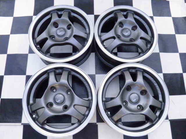 [希少]カプチーノホイール　スズキスポーツ 14インチ　４本セット 絶版/スズキスポーツ/タイプC/ホイール/14×5,5J＋45/PCD/114.3/4H/4本