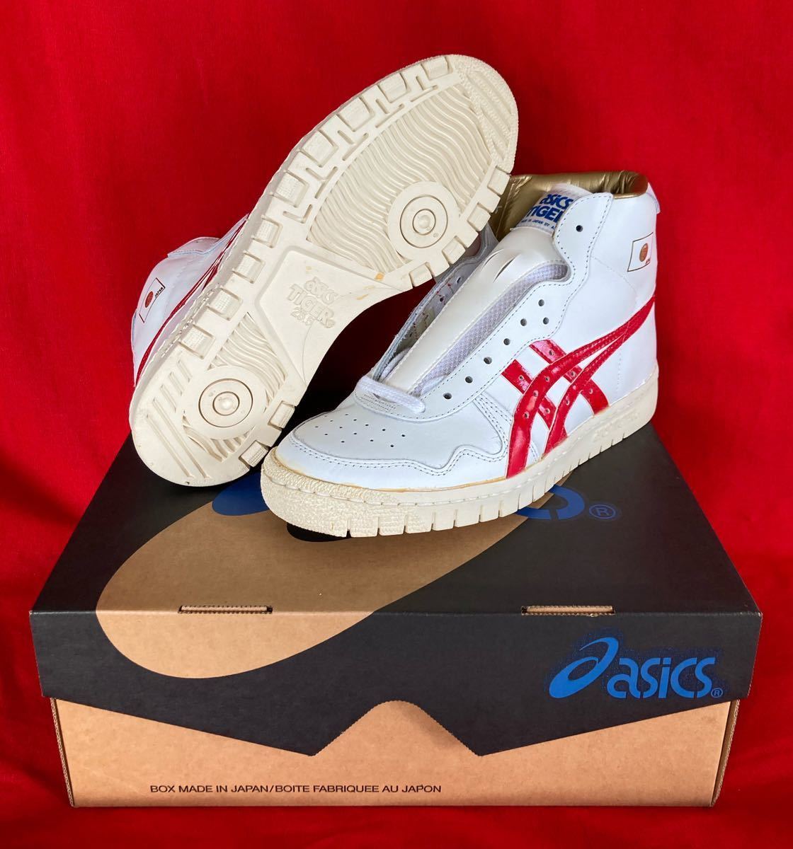 新品 旧ロゴ デッド アシックス ファブレ ジャパン L 25 5cm Asics Japan 白 赤 新品箱付き Tbf707 日本製 スラムダンク 三井寿着用モデル の落札情報詳細 ヤフオク落札価格情報 オークフリー