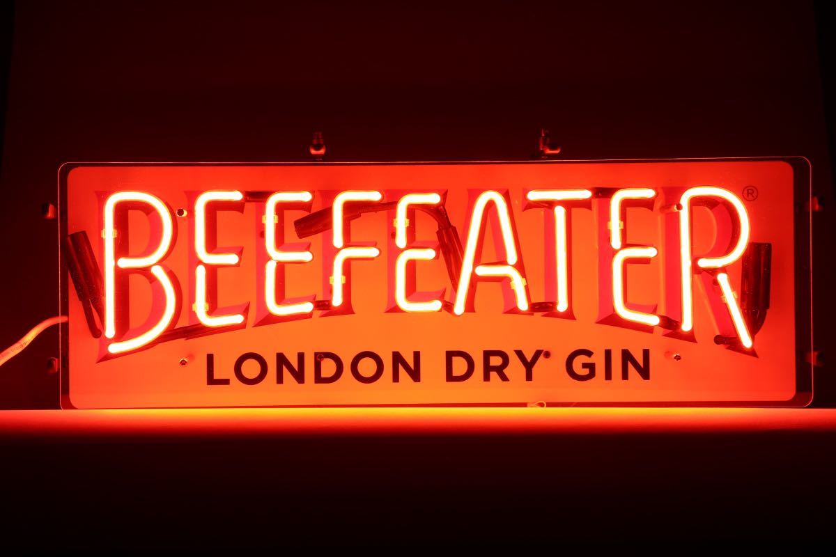 ネオンサイン　ビーフイーター　beefeater ガラス管 ネオンサインガラス管ビーフィーター