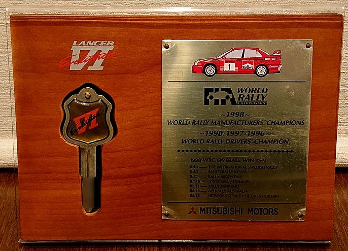 三菱ランサーエボリューションVI Ralli Art 成約記念品 三菱ランサーエボリューションVI Ralli Art 成約記念品 （三菱