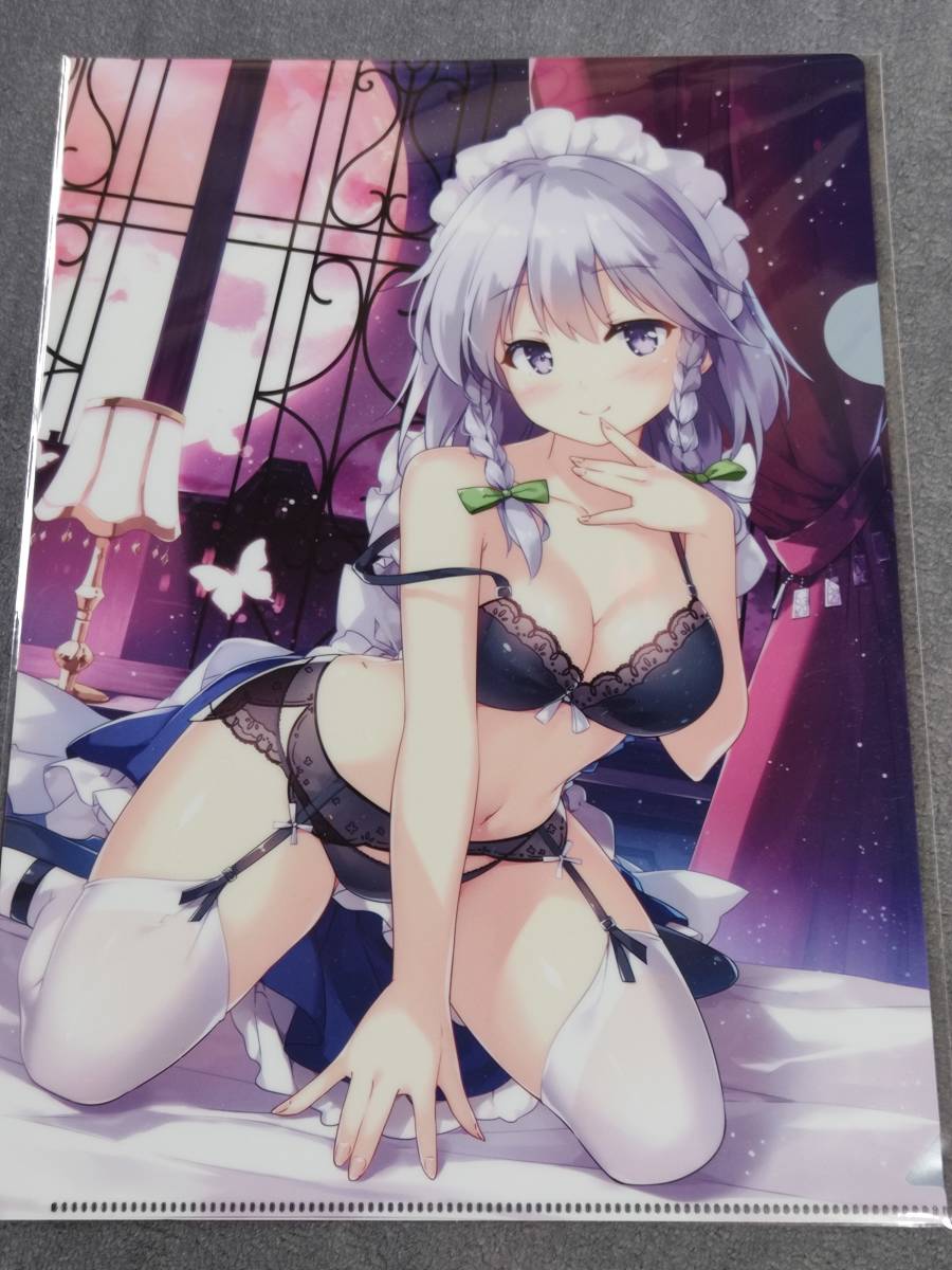 ☆クリアファイル☆ 東方Project A4クリアファイル 十六夜咲夜（宮瀬