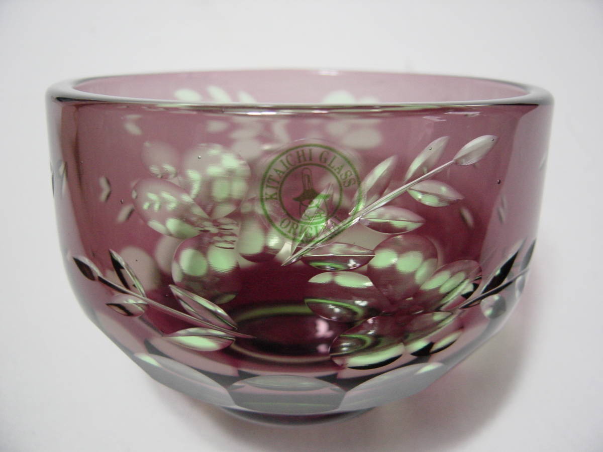 北一硝子 ぎやまん 茶碗 ガラス 茶道具 u21