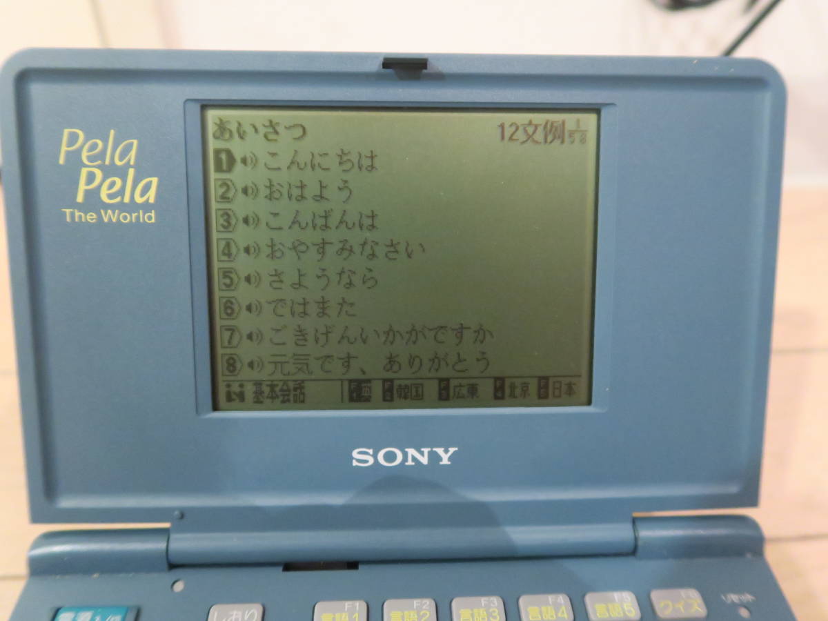 動作品】海外旅行の友☆SONY DD-216 PelaPela ぺらぺらソニー