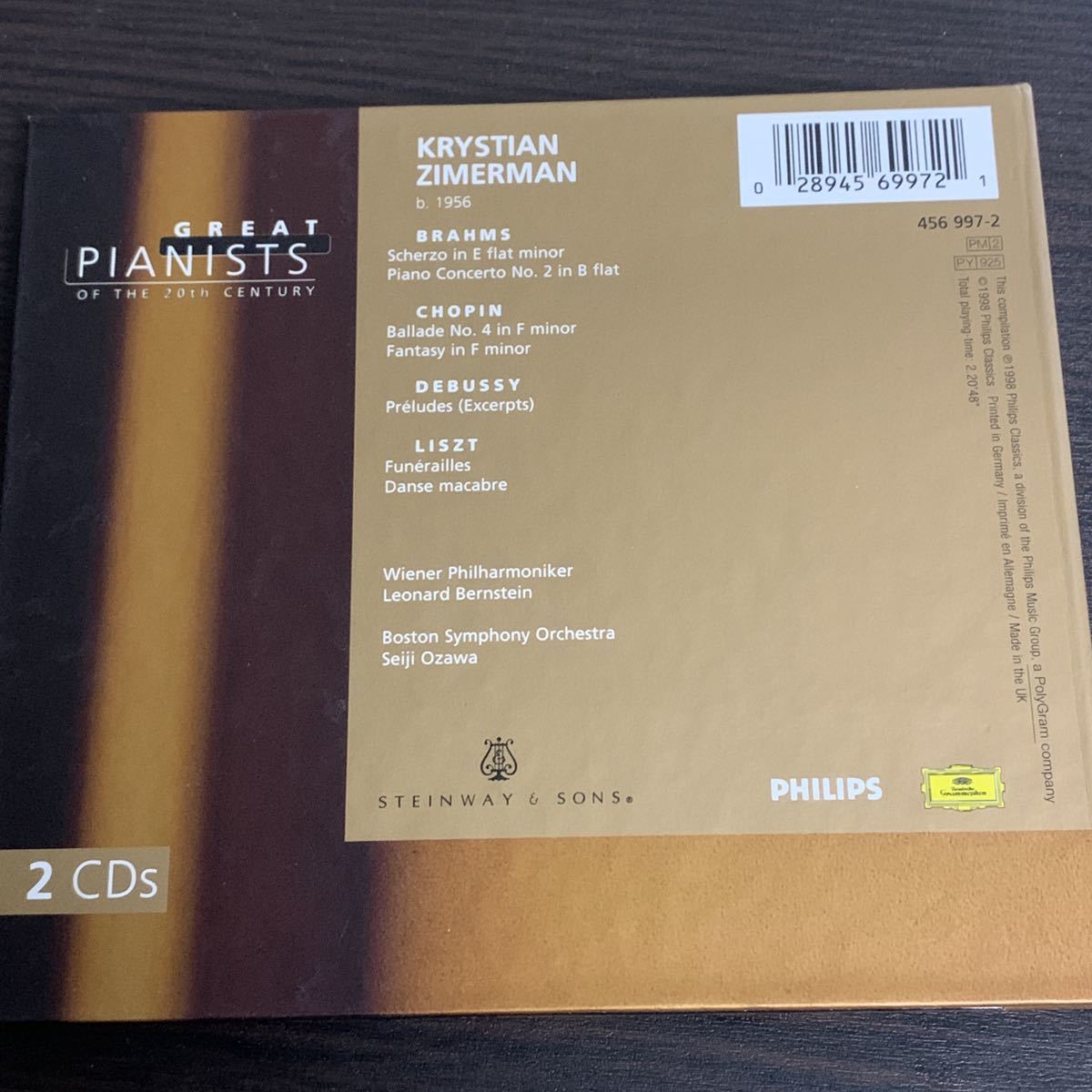 クリスティアン・ツィマーマン　 サイン入りCD クリスティアン・ツィマーマン サイン入りCD