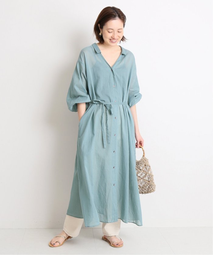 人気 Iena Slobe イエナ コットンボイルシャツワンピース グリーン ｆ 美品 の落札情報詳細 ヤフオク落札価格情報 オークフリー スマートフォン版