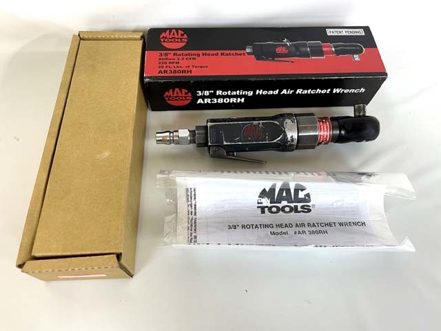 8221 現状 マックツール エアラチェット 3/8 ドライブ ロータリー ...