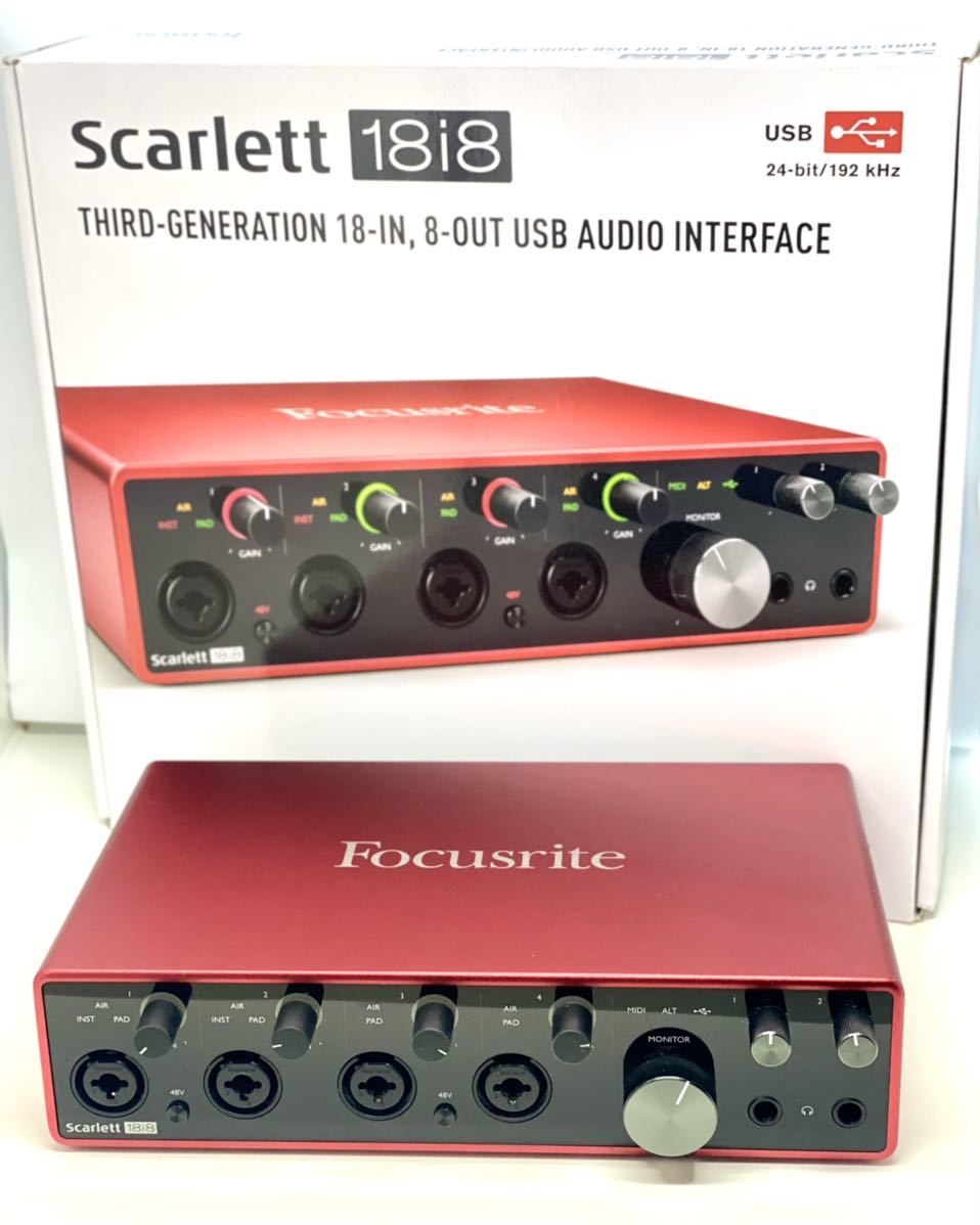 focusrite scarlett 18i8 1st gen ジャンク箱あり focusrite scarlett 18i8 1st gen ジャンク箱あり