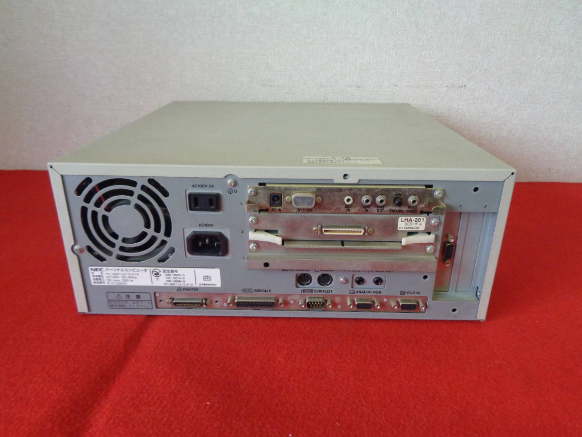① ジャンク　PC-9821 RA40 NEC PC9821 Xa13 PC-9821Xa13/K12 通電可 HDD無し ジャンク品 管理140