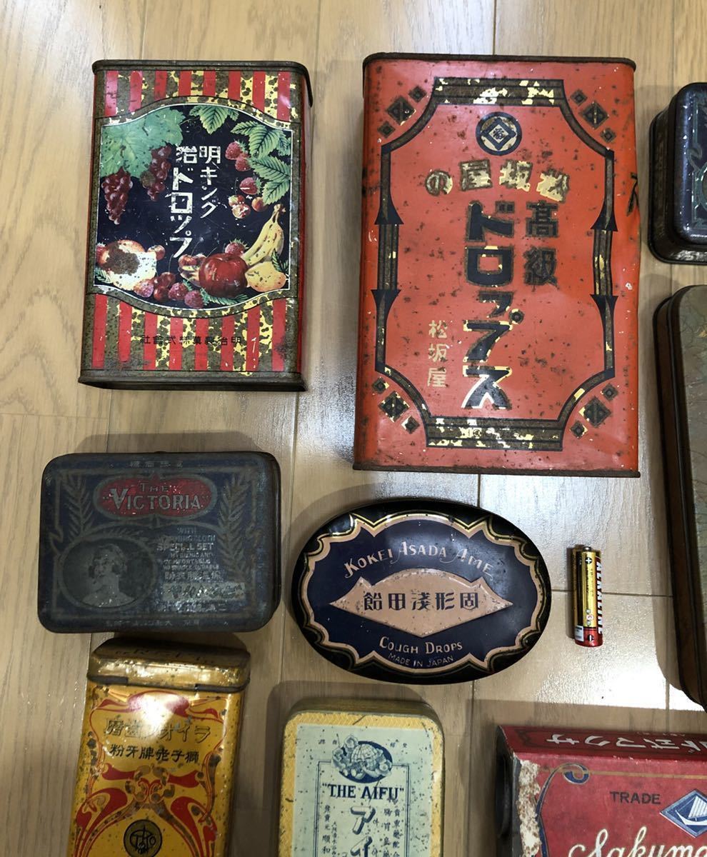 昭和レトロ サクマ式ドロップス 空き缶 サクマドロップス ブリキ