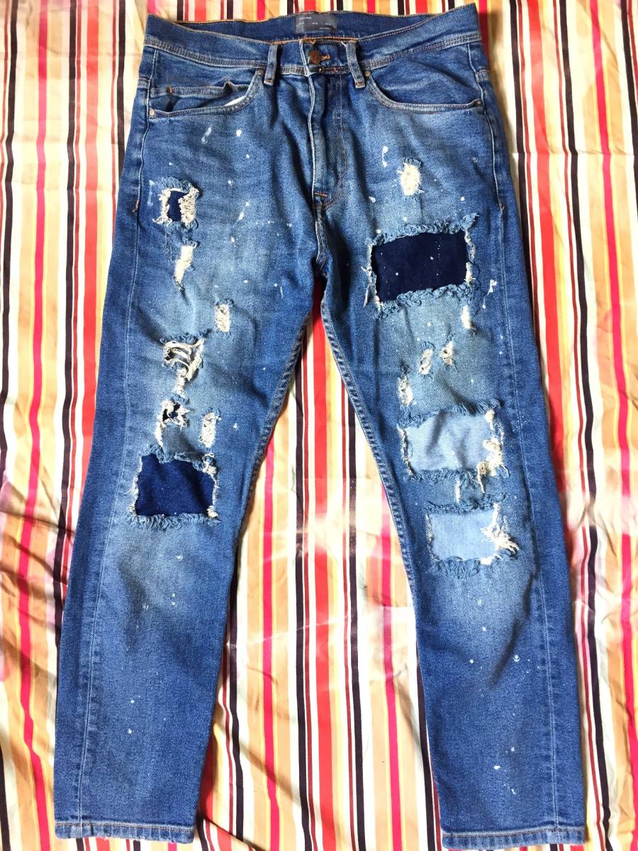 渋 Zara Man ザラ 人気 ハードブリーチ クラッシュ ダメージ デニムパンツ スキニー サイズ31 Zaraman メンズ ベルシュカ 定形外可 の落札情報詳細 ヤフオク落札価格情報 オークフリー スマートフォン版
