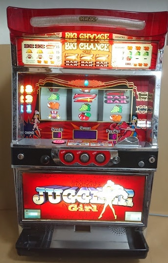 ラスト1点物！ガコッ！効果音アリ！実機パネル加工品！ジャグラー