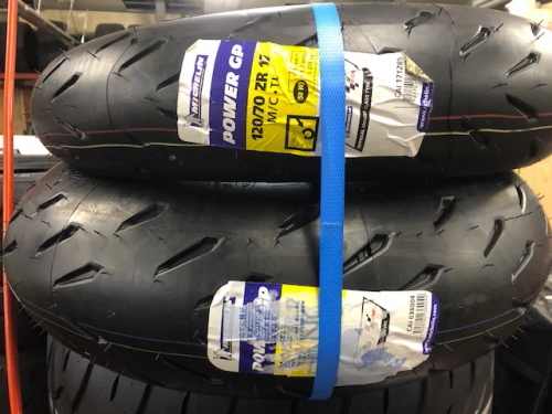 ミシュラン・パワーGP 前後セット120/190 190/50zr17 バイク用タイヤ