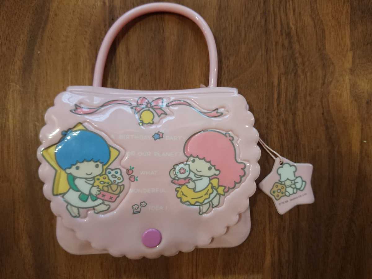新品】キキララ 昭和 レトロ 当時物 ハンカチ ティッシュ ケース付き
