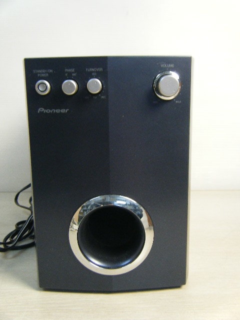 3へ4▽Pioneer ウーハー【S-SW5-K】パワードサブウーファー ブルー