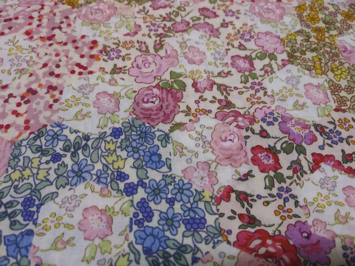 新色 リバティ ガーデンパッチワーク 110x0cm Ja ピンク系 C S特別柄 の落札情報詳細 ヤフオク落札価格情報 オークフリー スマートフォン版