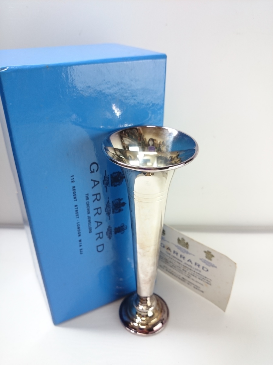 GARRARD ガラード 英国王室御用達 一輪挿し 花瓶 GARRARD ガラード 英国王室御用達 高級銀製品店 一輪挿し 花瓶