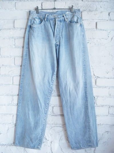 21ss COMOLI デニム5Pパンツ BLEACH 1 コモリ ブリーチ デニム ワイド
