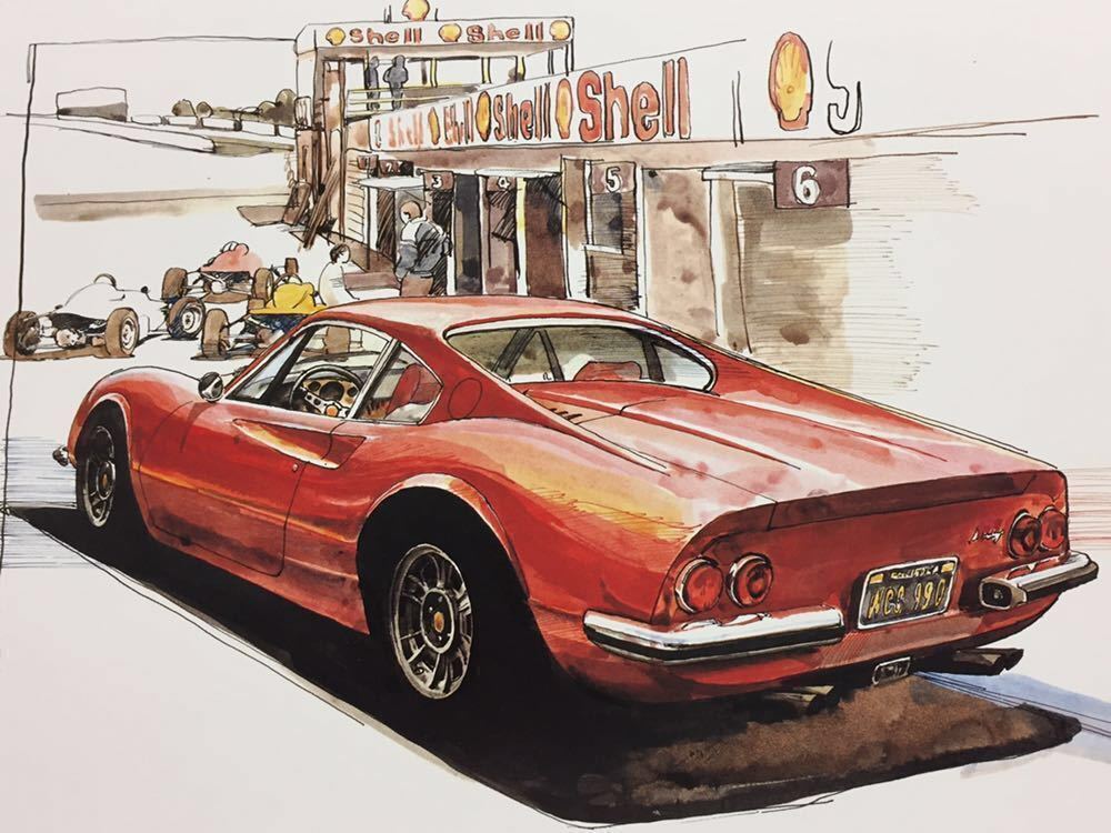 新品 Bow イラスト フェラーリ ディーノ246gt カーマガジン 1981年3月号 No 8 表紙 Ferrari Dino246gt 車 絵 の落札情報詳細 ヤフオク落札価格情報 オークフリー スマートフォン版