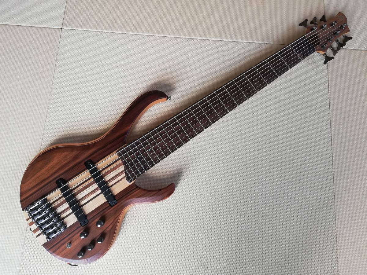 Amazon Ibanez アイバニーズ 7弦エレキベース ナチュラル ロ グロス Btb747 Ntl エレキベース 楽器 音響機器