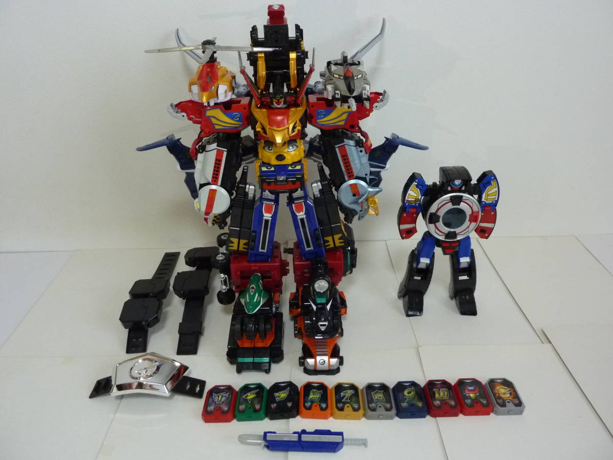 【やや傷や汚れあり】炎神戦隊ゴーオンジャー エンジンオー G12 G7 ガンバルオー セイクウオー キョウレツオー エンジンキャリゲーター ジャンボエール 等セット の落札情報詳細 ヤフオク