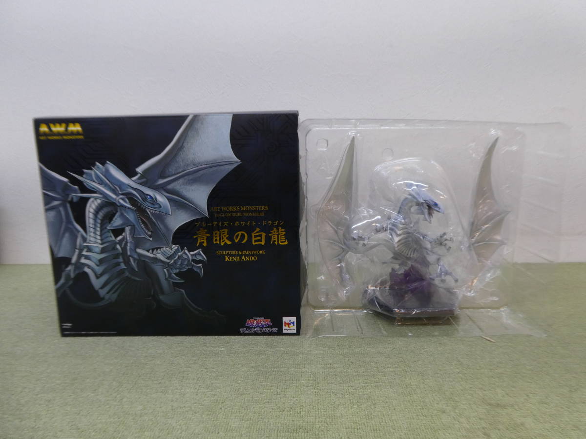 BANDAI - 一番くじ 遊戯王 B賞 ブルーアイズホワイトドラゴン フィギュア 美品☆一番くじ遊戯王 B賞 青眼の白龍（ブルーアイズホワイト