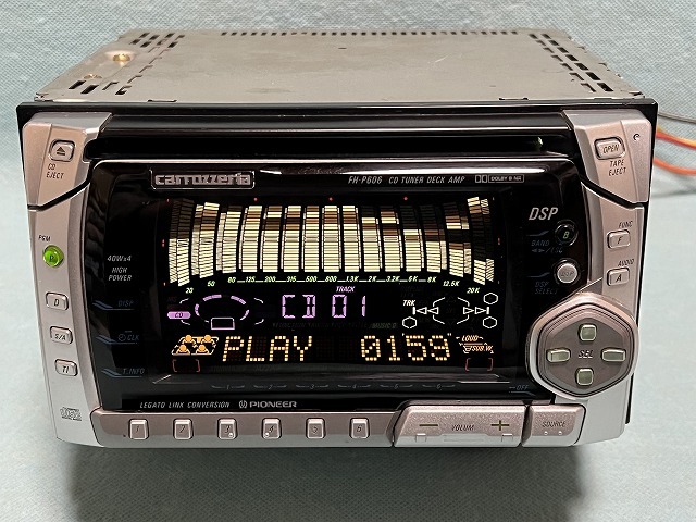 やや傷や汚れあり】カロッツェリア CD/カセットプレイヤー FH-P606 
