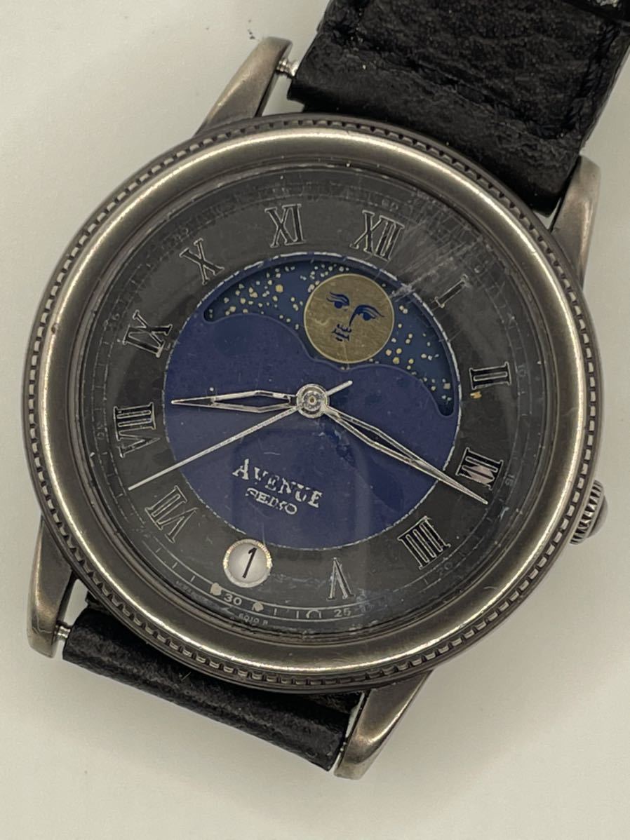 稼働品 SEIKO AVENUE アベニュー ムーンフェイズ　6F34-6010 稼働品 SEIKO AVENUE アベニュー ムーンフェイズ 6F34-6010
